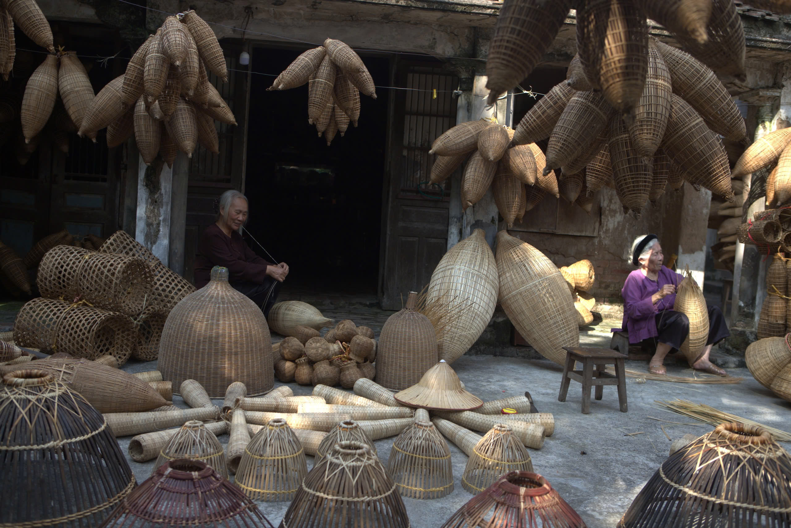 bamboo basket village